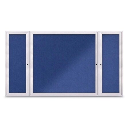 United Visual Products Indoor Enclosed Combo Board, 48"x36", Gold Frame/White Porc & Burgundy UVCB4836G-WHTPORC-DBURGU